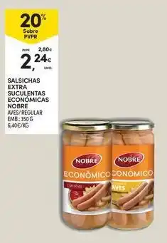 Continente Bom dia Nobre - salsichas extra suculpâtas económicas promoção