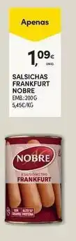 Continente Bom dia Nobre - salsichas frankfurt promoção