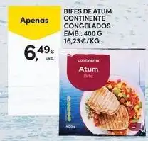 Continente Bom dia Continente - bifes de atum congelados promoção