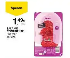 Continente Bom dia Continente - salame promoção
