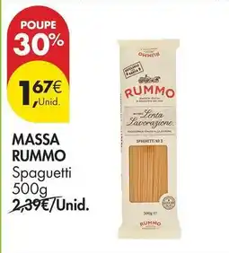 Pingo Doce Rummo - massa promoção