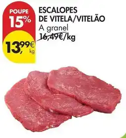 Pingo Doce A+ - escalopes de vitela/vitelao promoção