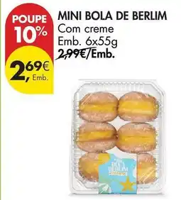 Pingo Doce Mini - bola de berlin com creme promoção