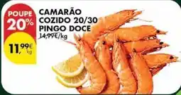 Pingo Doce Pingo doce - camarão cozido 20/30 promoção