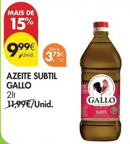 Pingo Doce Gallo - azeite subtil promoção