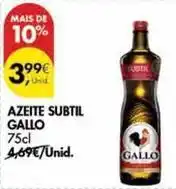 Pingo Doce Gallo - azeite subtil promoção
