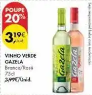 Pingo Doce Gazela - vinho verde promoção