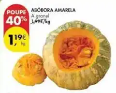 Pingo Doce A+ - abóbora amarela promoção