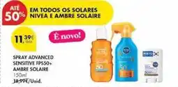 Pingo Doce Ambre solaire - spray advanced sensitive fps50+ promoção
