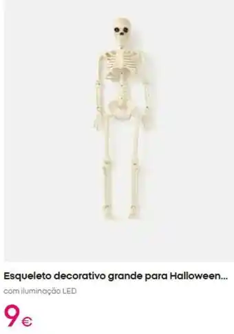 Com - esqueleto decorativo grande para halloween