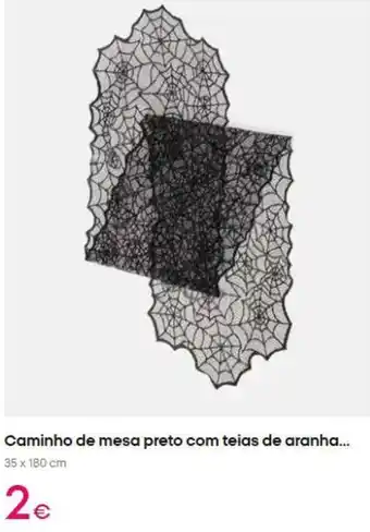 Com - caminho de mesa preto com teias de aranha