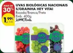 Pingo Doce Vital - uvas biologicas nacionals s/grainha promoção