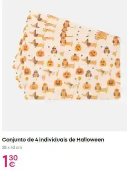 Pepco Conjunto de 4 individuais de halloween promoção