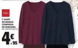 E.Leclerc T-shirt de manga comprida de senhora promoção