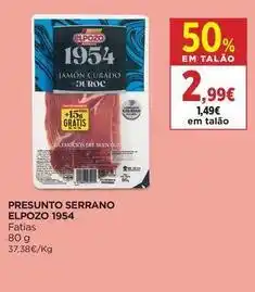 El Corte Inglés Elpozo - presunto serrano 1954 promoção