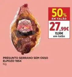 El Corte Inglés Elpozo - presunto serrano sem osso 1954 promoção