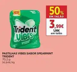 El Corte Inglés Trident - pastilhas vibes sabor spearmint promoção