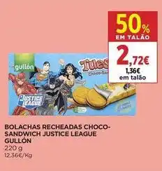 El Corte Inglés Gullon - bolachas recheadas choco-sandwich justice league promoção