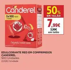 El Corte Inglés Canderel - edulcorante red em comprimidos promoção