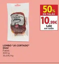 El Corte Inglés Diaz - lombo ja cortado promoção