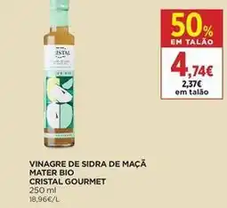 El Corte Inglés Cristal gourmet - vinagre de sidra de maca mater bio promoção