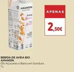 El Corte Inglés Amandín - bebida de aveia bio promoção