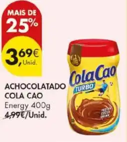 Pingo Doce Achocolatado cola cao promoção