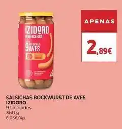 El Corte Inglés Izidoro - salsicha bockwurst de aves promoção