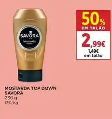 El Corte Inglés Savora - mostarda top down promoção
