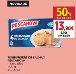 El Corte Inglés Pescanova - fishburgers de salmao promoção