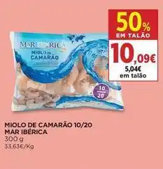 El Corte Inglés Mar ibérica - miolo de camarao promoção
