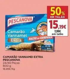 El Corte Inglés Pescanova - camarão vannamei extra promoção