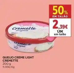 El Corte Inglés Cremette - queijo creme light promoção