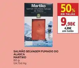 El Corte Inglés Martiko - salmão selvagem fumado do alasca promoção