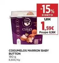 El Corte Inglés Cugo - cogumelos marron baby promoção