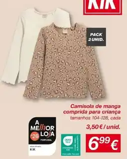 ALDI Camisola de manga comprida para criança KIK promoção