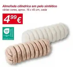 ALDI Almofada cilíndrica em pelo sintético promoção