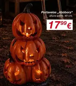 ALDI Portavelas abóbora promoção