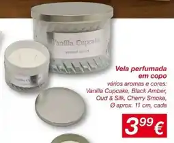 ALDI Vela perfumada em copo promoção