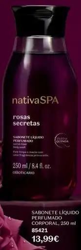 O Boticário Sabonete líquido perfumado corporal promoção