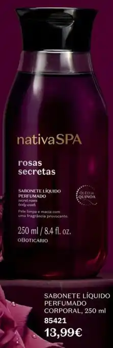 Sabonete líquido perfumado corporal