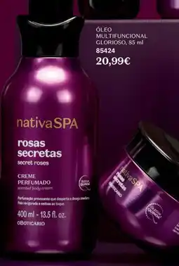 O Boticário Óleo multifuncional glorioso promoção