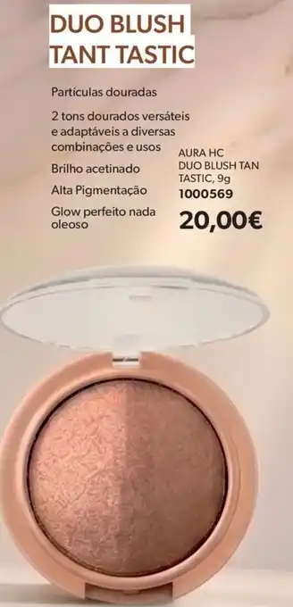 O Boticário Aura HC duo blush tan tastic promoção