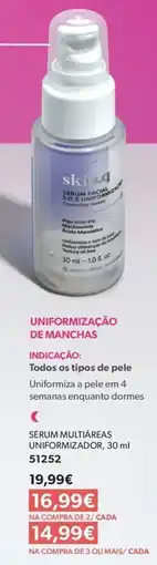O Boticário Sérum multiáreas uniformizador promoção
