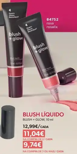 O Boticário Blush líquido blush + glow promoção