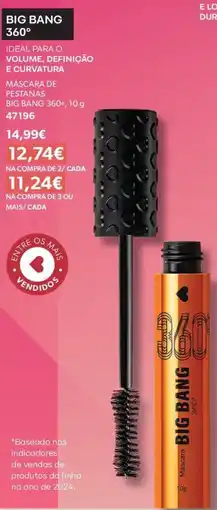 O Boticário Máscara de pestanas big bang 360° promoção