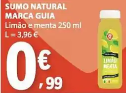 E.Leclerc Sumo natural marca guia limão e menta promoção