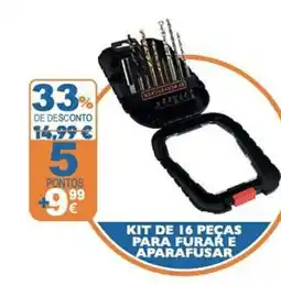 E.Leclerc Kit de 16 peças para furar e aparafusar promoção