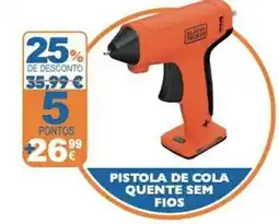 E.Leclerc Pistola de cola quente sem fios promoção