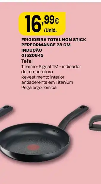 Frigideira total non stick performance indução g1520645 tefal